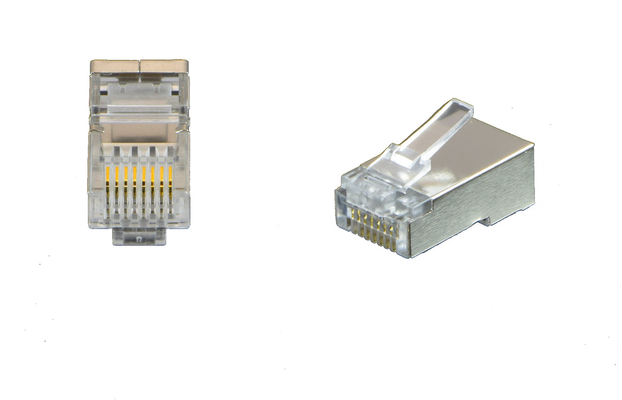 44-751-8C6SH ,RJ-45, 8P8C Cat6 Shielded Mod Plug with No Loading