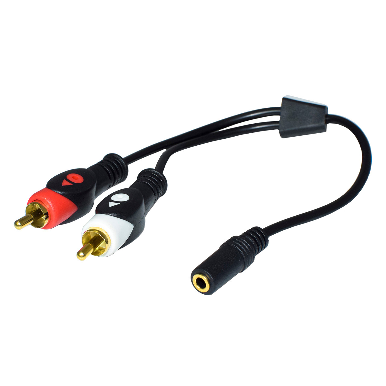 3.5mm Female to RCA Male Y