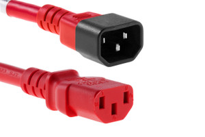 AC Power Cord C13 to C14 Red AC Power Cord C13 to C14 Red