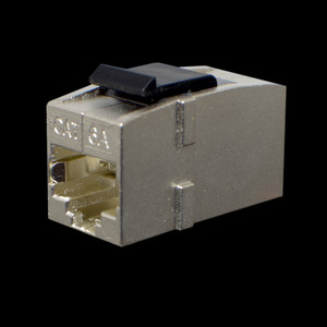 Category 6A Shielded Keystone Feed Thru Coupler Category 6A Shielded Keystone Feed Thru Coupler