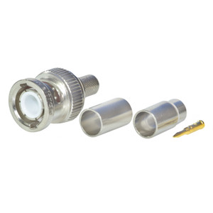 BNC Male Plug Crimp Connector for RG-6