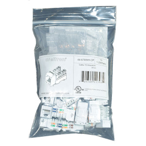 Category 5e Keystone Punch Down Jack Contractor Pack Category 5e Keystone Punch Down Jack Contractor Pack