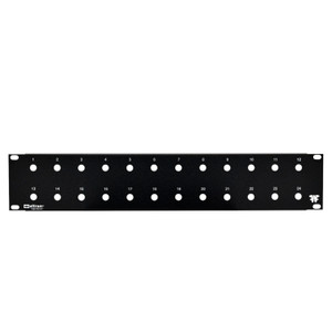 24 Port 3/8" Blank Feedthru Panel