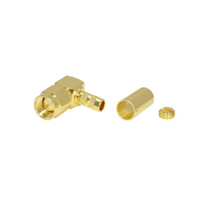 90° SMA Male Plug Crimp Connector For RG-223