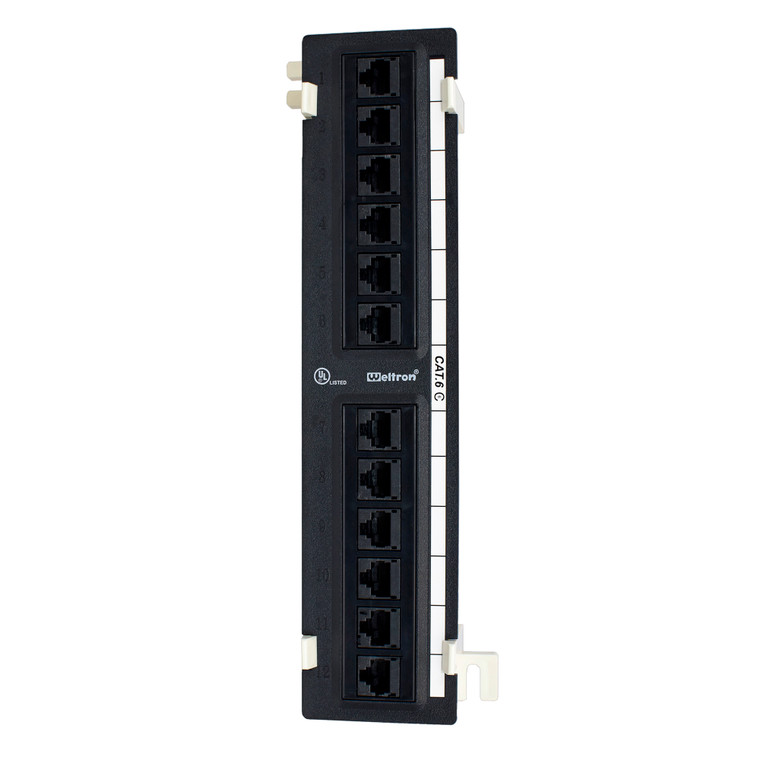 Category 6 12 Port 110 Type, 568 A/B Vertical Patch Panel