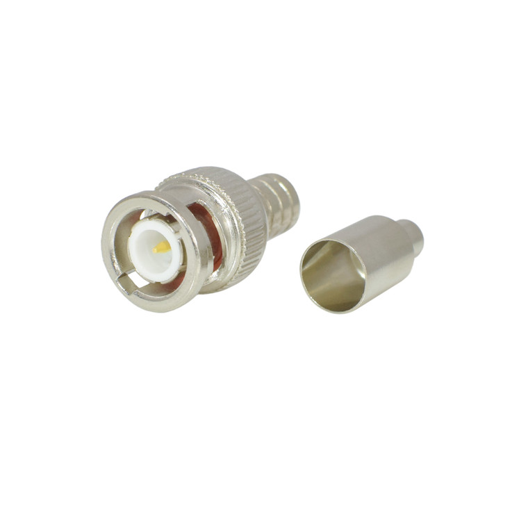 BNC Crimp Teflon Male Plug  for RG-58