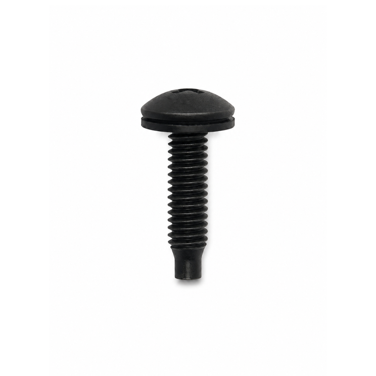 Black 10-32 Rack Screws with Washers 50pcs/pack