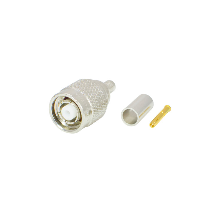 TNC Male Plug Reverse Polarity Crimp Connect for LMR-200