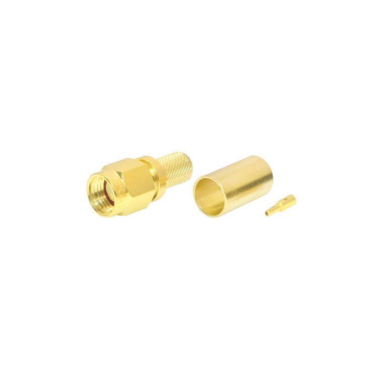 SMA Male Plug Reverse Polarity Crimp Connector For RG-8X