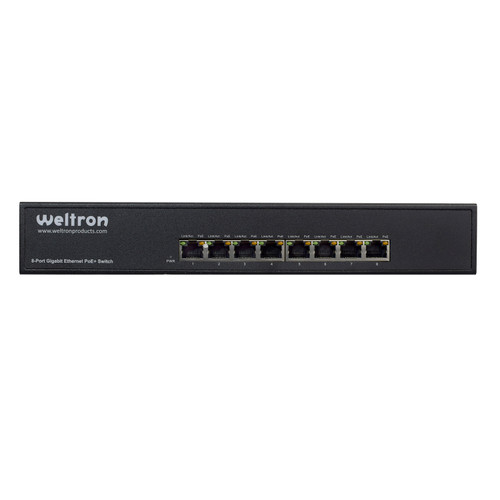 94-0508PF ,8 Port Unmanaged POE+ Switch WELTRON