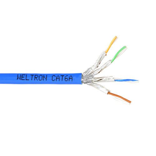 T2404L6A-PASH CAT6A Stranded CM Shielded Wire ( 1000Ft ) Weltron