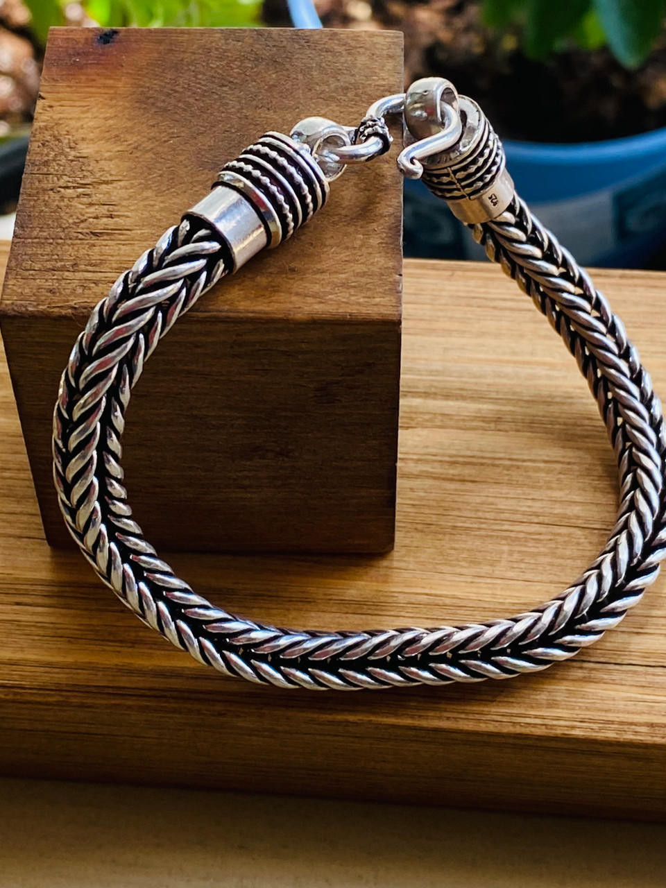 Antique Silver Chain Bracelet PRY シュウト