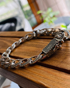Sterling silver solid curb chain link bracelet heavy twisted rope chain 925 bikers bracelet Sterling silver solid curb chain link bracelet heavy twisted rope chain 925 bikers bracelet
