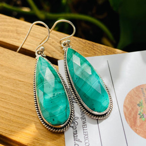 Malachite Earrings - Green Teardrops Malachite Earrings - Green Teardrops