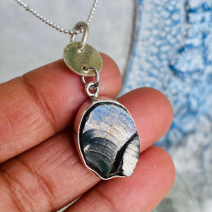 EMF Protection Necklace -Shungite Silver Pendant EMF Protection Necklace -Shungite Silver Pendant