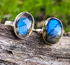 "Shop online- Sterling Silver labradorite ring for men women- simple silver set ring" "Shop online- Sterling Silver labradorite ring for men women- simple silver set ring"