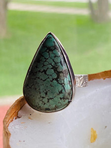 "Elegant gift boxed ring, showcasing the beauty of genuine turquoise in sterling silver." "Elegant gift boxed ring, showcasing the beauty of genuine turquoise in sterling silver."