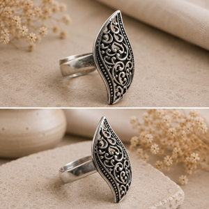 Handcrafted Leaf Filigree 30mm Statement Ring is expertly crafted from solid 925 sterling silver.