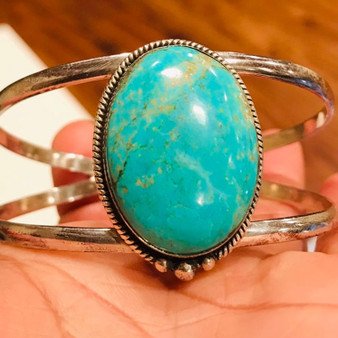 Turquoise bracelet cuff sterling silver for women on sale