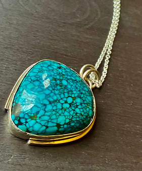 Turquoise pendant sterling silver set on sale