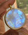 Gold Moonstone Necklace- Large Round Pendant Gold Moonstone Necklace- Large Round Pendant