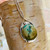 Natural Turquoise pendant and chain necklace for women Natural Turquoise pendant and chain necklace for women