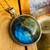 Elegant unisex statement jewelry: Round Labradorite Pendant in sterling silver Elegant unisex statement jewelry: Round Labradorite Pendant in sterling silver