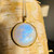 Buy -Gold Moonstone Necklace- Round Silver Pendant-by Earth Karma Buy -Gold Moonstone Necklace- Round Silver Pendant-by Earth Karma