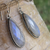 Moonstone pear cut drop earrings in sterling silver on French ear wires, elegant statement jewelry