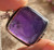Sterling silver amethyst square pendant necklace for men women