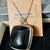 Black tourmaline emf protection necklace jewelry for men women