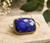 Large Rectangular Faceted cut Blue Sapphire Pendant - Gold Vermeil Necklace for women
