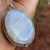 Moonstone necklace big oval pendant