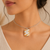 Unique Natural Shell Pendant- shiva Eye Necklace  Sterling Silver