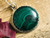Malachite Pendant Round Silver Necklace Malachite Pendant Round Silver Necklace