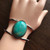 "Shop Now- Limited Time Offer: Genuine Blue Turquoise Bracelet - Statement Wrist Jewelry"