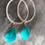 :Turquoise Hoops Earrings - Silver Dangly Circles with Gemstone Drop, Buy online" :Turquoise Hoops Earrings - Silver Dangly Circles with Gemstone Drop, Buy online"