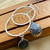 "Discover Unique Elegance: Rustic Circle Hoops with Natural Gemstone Drops - Buy Yours Today!" "Discover Unique Elegance: Rustic Circle Hoops with Natural Gemstone Drops - Buy Yours Today!"