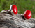 "Shop Now - Red Gemstone Ring - Onyx Ring For Men Women"