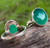 "Find- Aventurine ring for men women- cabochon set in 925 sterling silver bezel setting for everyday wear by earth karma" "Find- Aventurine ring for men women- cabochon set in 925 sterling silver bezel setting for everyday wear by earth karma"