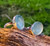 "Shop- Natural Aqua chalcedony ring sterling silver for men women by Earth karma"
