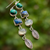 Natural Malachite Labradorite Moonstone Prehnite Earrings
100% Natural • Top-Grade Gemstones