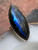 Labradorite ring long statement by Earth Karma Labradorite ring long statement by Earth Karma