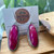 Pink Earrings- Long Ruby Teardrops Pink Earrings- Long Ruby Teardrops