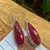 Pink Earrings- Long Ruby Teardrops Pink Earrings- Long Ruby Teardrops