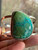 "Turquoise cuff chunky statement bracelet for women by Earthkarmajewellery"