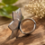 925 Sterling Silver large Lotus Flower Ring, Handmade  Adjustable Artisan Ring for men women