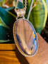 Purple Labradorite pendant necklace by earthkarmajewellery