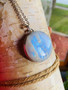 Large round Moonstone pendant sterling silver necklace- Super moon