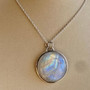 Moon Diva: Elegance & Healing Aura Pendant and Chain Necklace By Earth karma